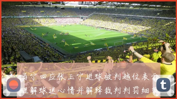 马宁回应张玉宁进球被判越位表示理解球迷心情并解释裁判判罚细节
